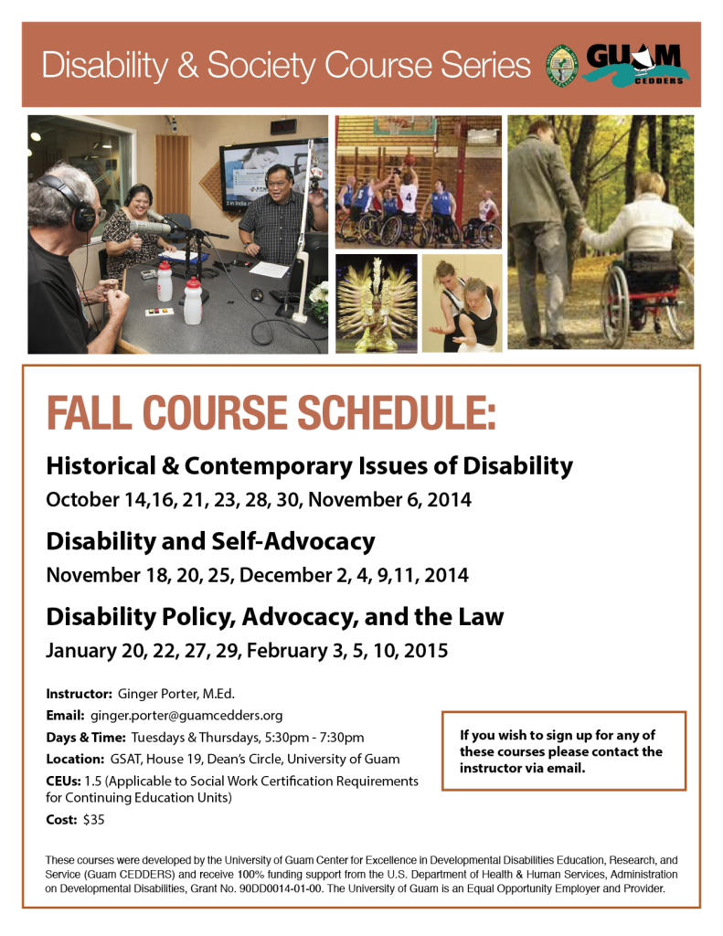 Disability Studies Course 2014 Flyer